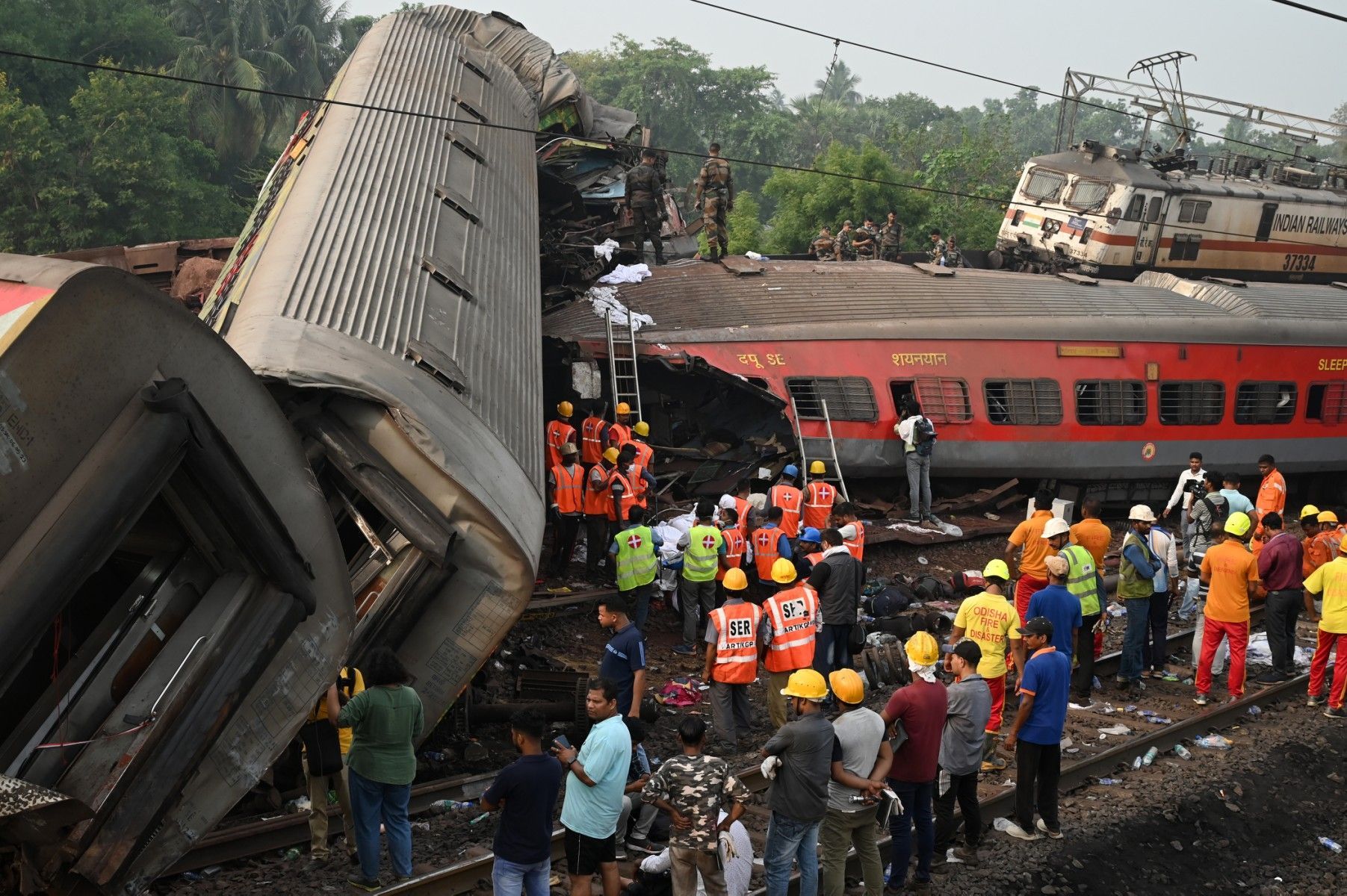 Indian officials seek cause of train crash that killed at least 288